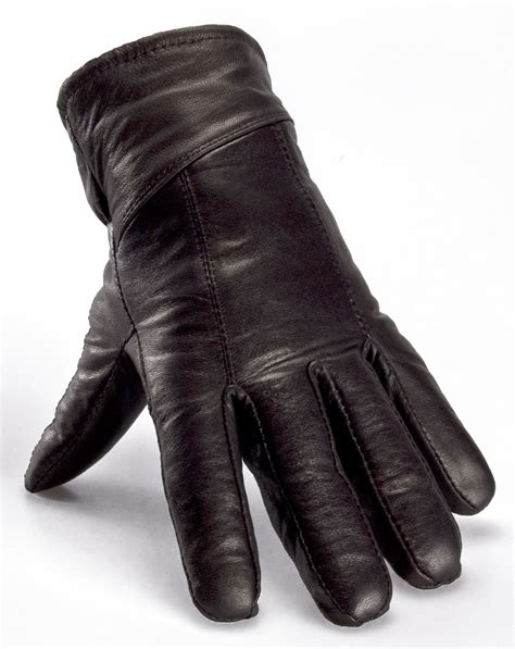 Leather Gloves in Black 